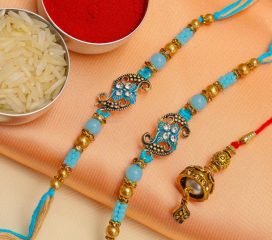 Set of 3 Bhaiya Bhabhi Rakhis