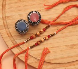 Fancy Beads Set of Two Rakhis