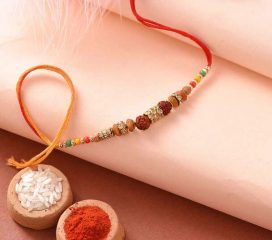 Rudraksh Rakhi with Batisa and Thali