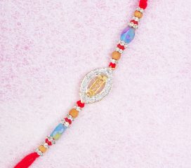 Veera Designer Diamond Rakhi Thread