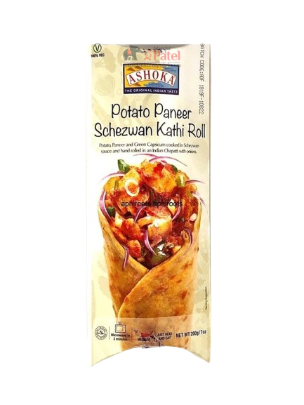 Potato Paneer Schezwan Kathi Roll