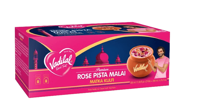 Vadilal Matka kulfi Rose Pista Single