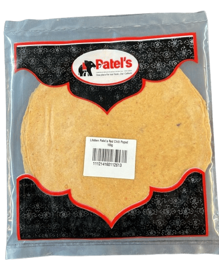 Lilaben Patels Red Chili Papad