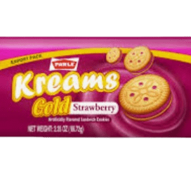 Parle Kreams strawberry Biscuits