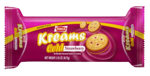 Parle Kreams strawberry Biscuits