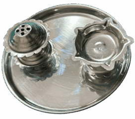 Divi & Agarbatti Stand Steel