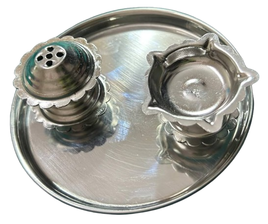 Divi & Agarbatti Stand Steel